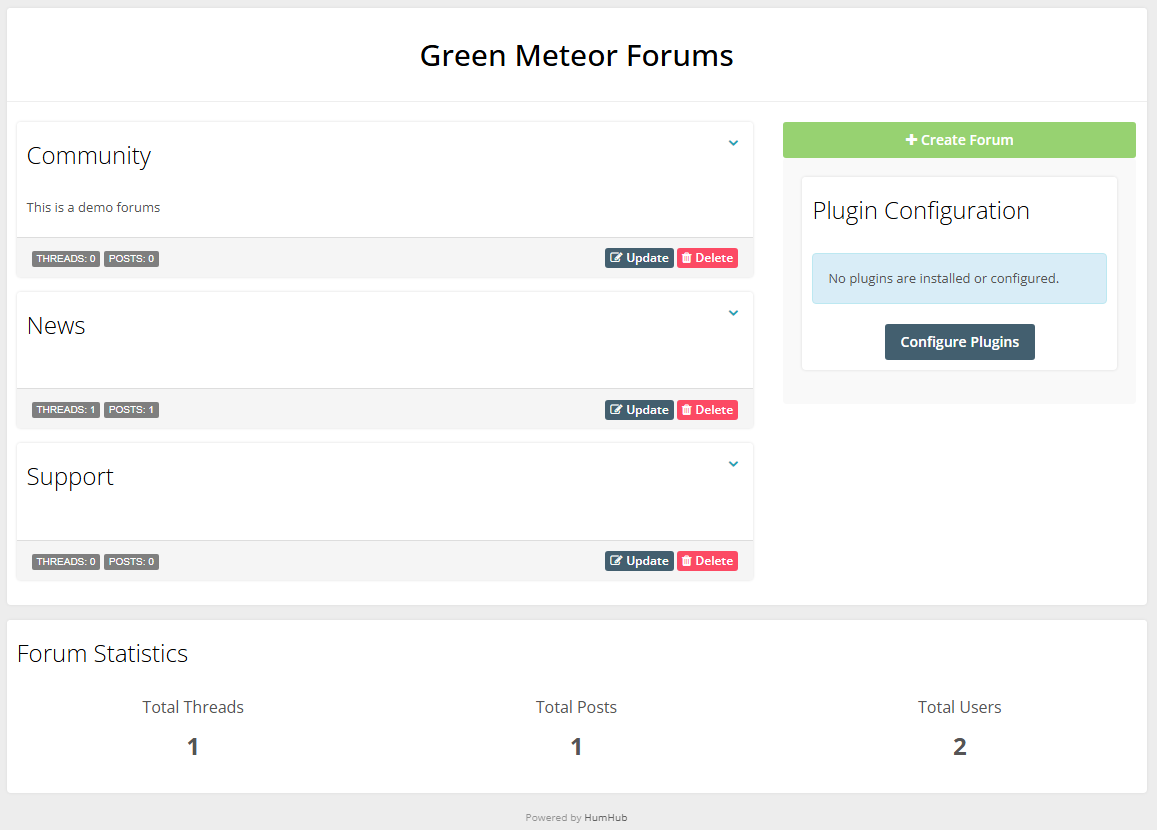 Chatter Forums Screenshot